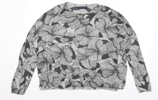 Womens UK Size XL M&S Grey Pullover Jumper
