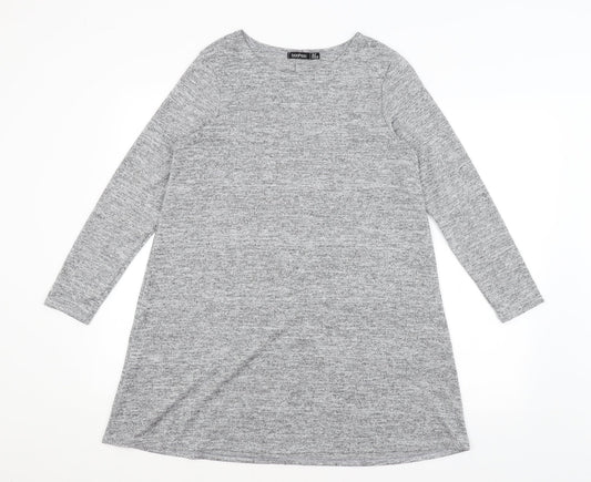 Boohoo Womens Grey   Pullover Jumper Size 10