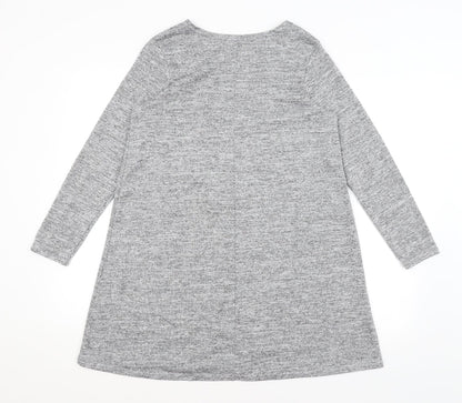 Boohoo Womens Grey   Pullover Jumper Size 10