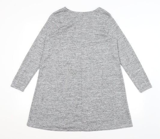 Boohoo Womens Grey   Pullover Jumper Size 10