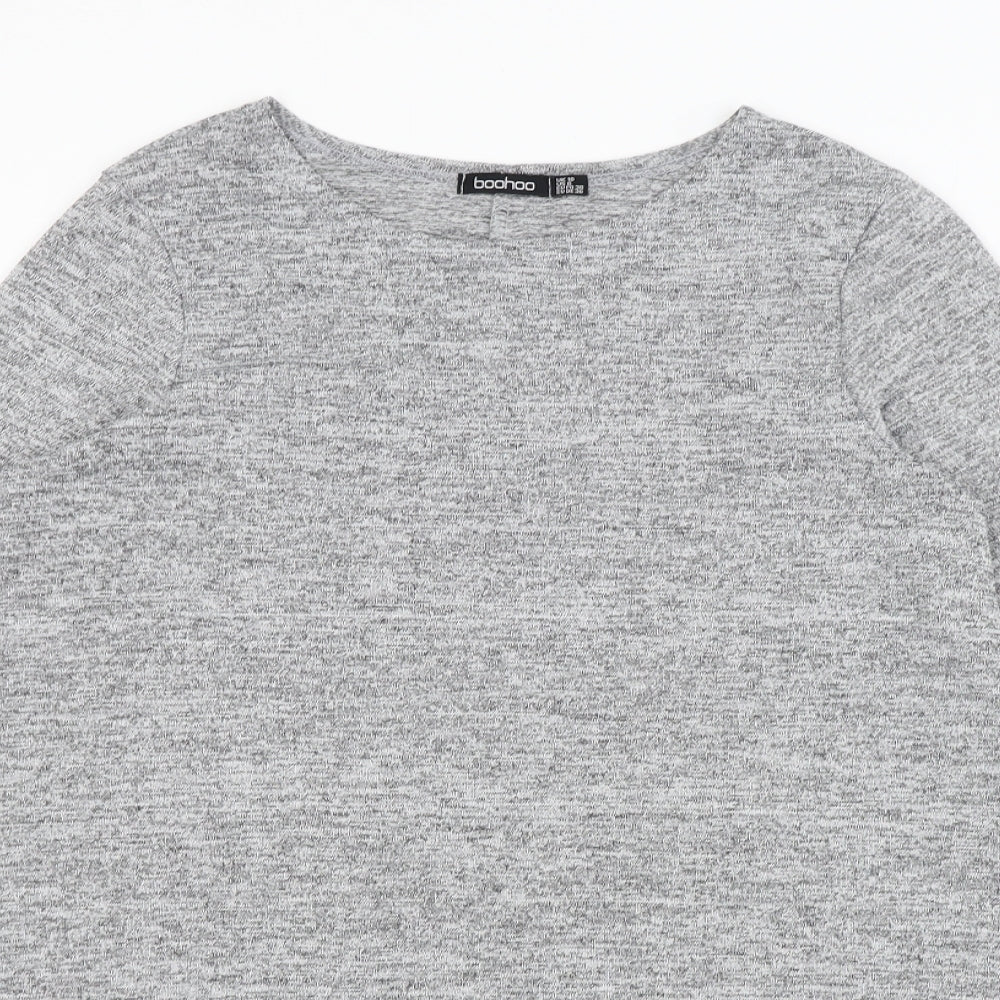 Boohoo Womens Grey   Pullover Jumper Size 10