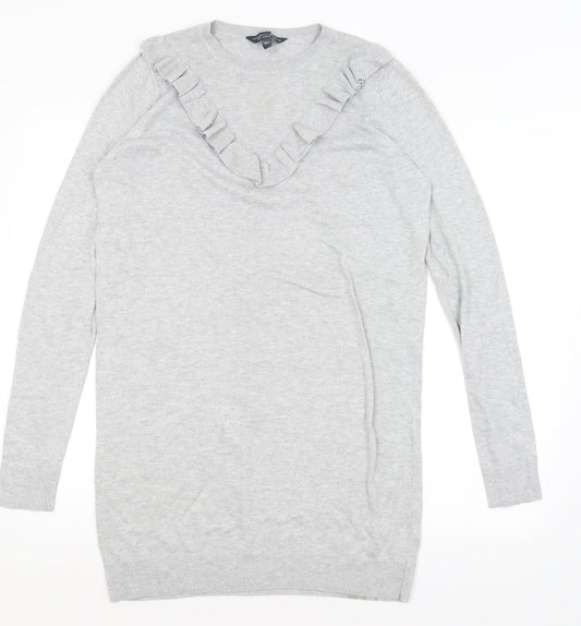 Womens UK Size 10 Dorothy Perkins Grey Pullover Jumper