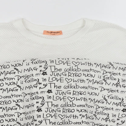 Womens UK Size M Flammode White Basic T-Shirt