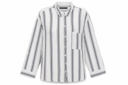 Womens UK Size S Bershka White Basic Button-Up