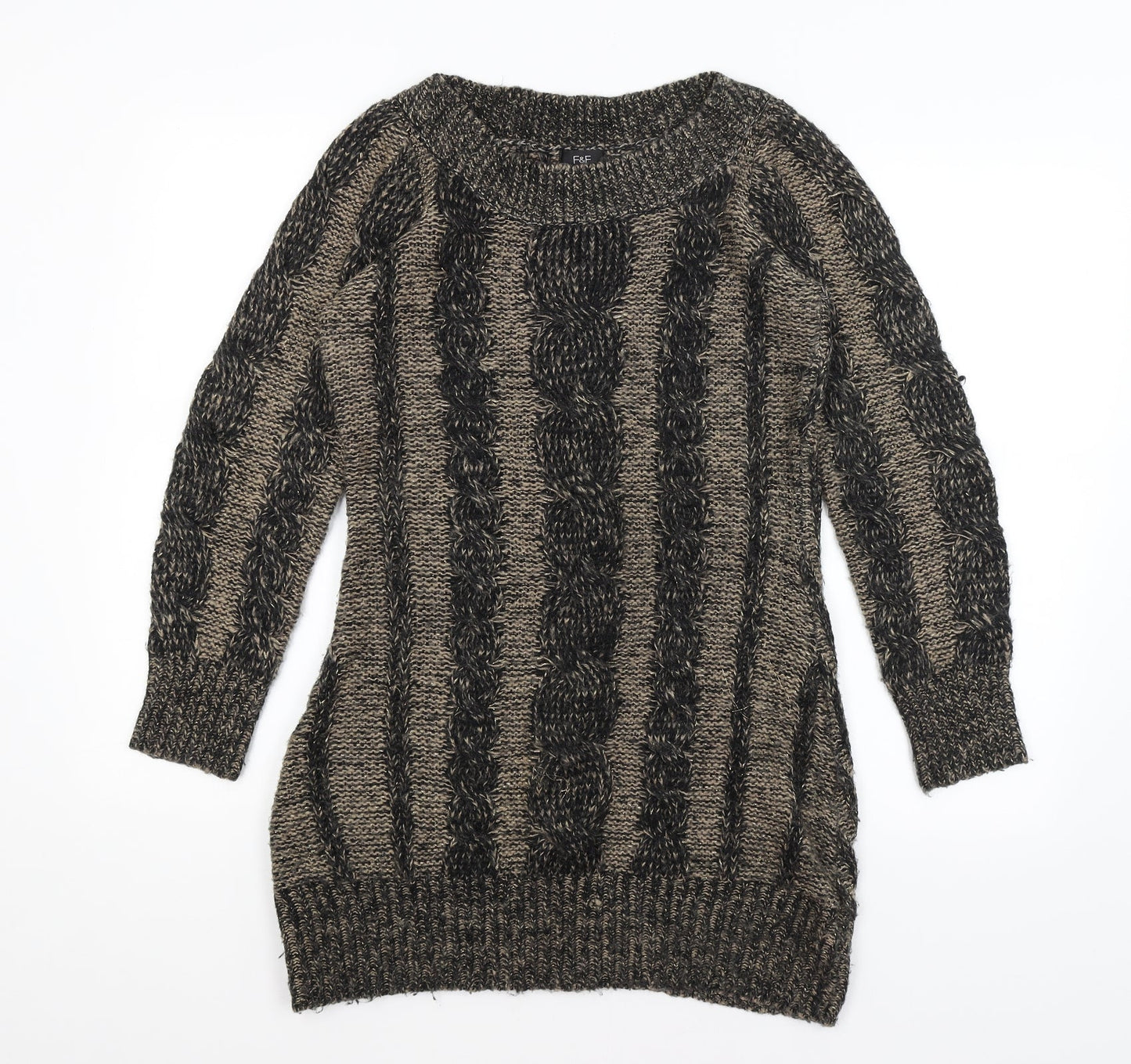 F&F Womens Brown   Pullover Jumper Size 10