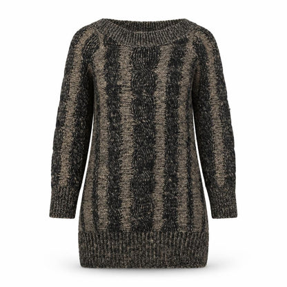 Womens UK Size 10 F&F Brown Pullover Jumper
