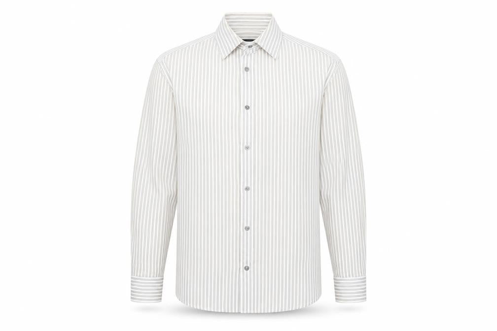 Mens UK Size M Autograph White  Button-Up Long Sleeve Casual Shirt
