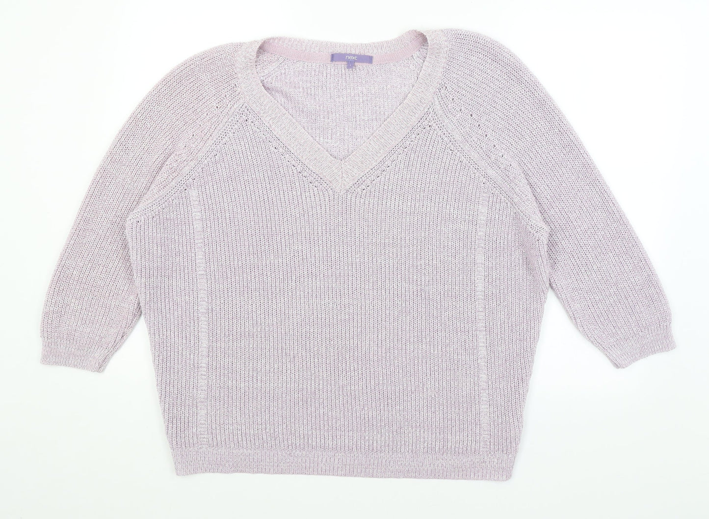 Womens UK Size L NEXT Purple Pullover Jumper