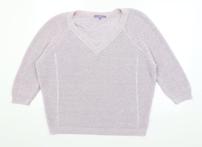 Womens UK Size L NEXT Purple Pullover Jumper
