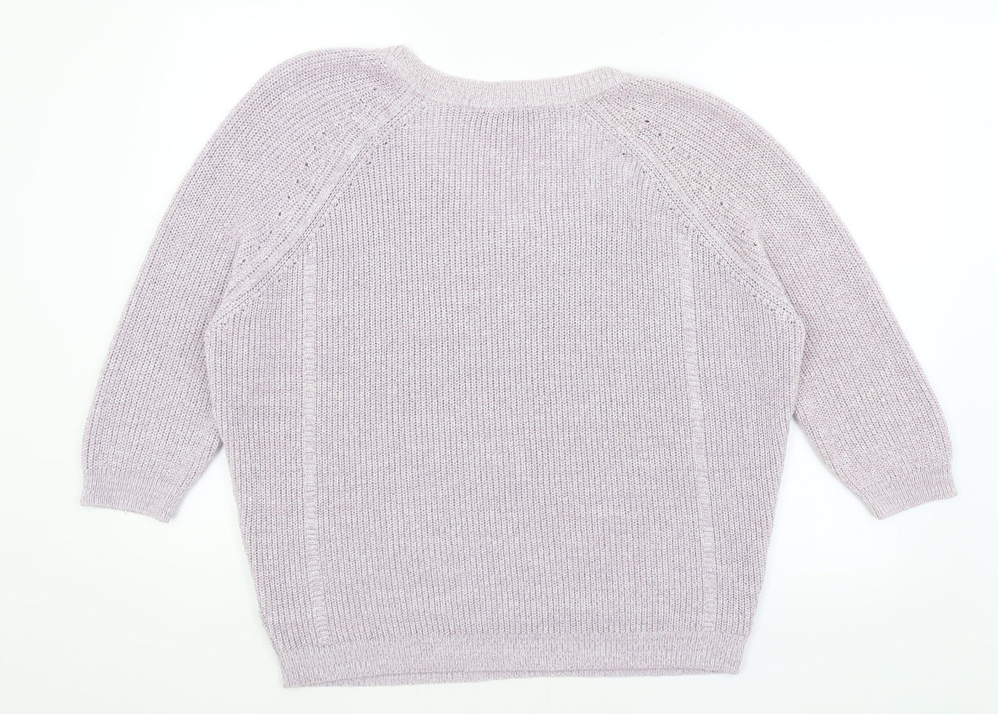 Womens UK Size L NEXT Purple Pullover Jumper