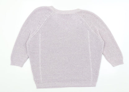 Womens UK Size L NEXT Purple Pullover Jumper