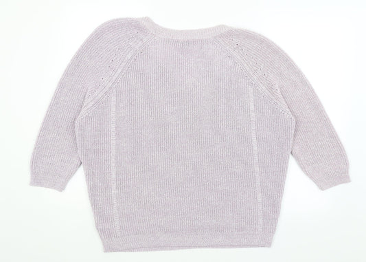 Womens UK Size L NEXT Purple Pullover Jumper