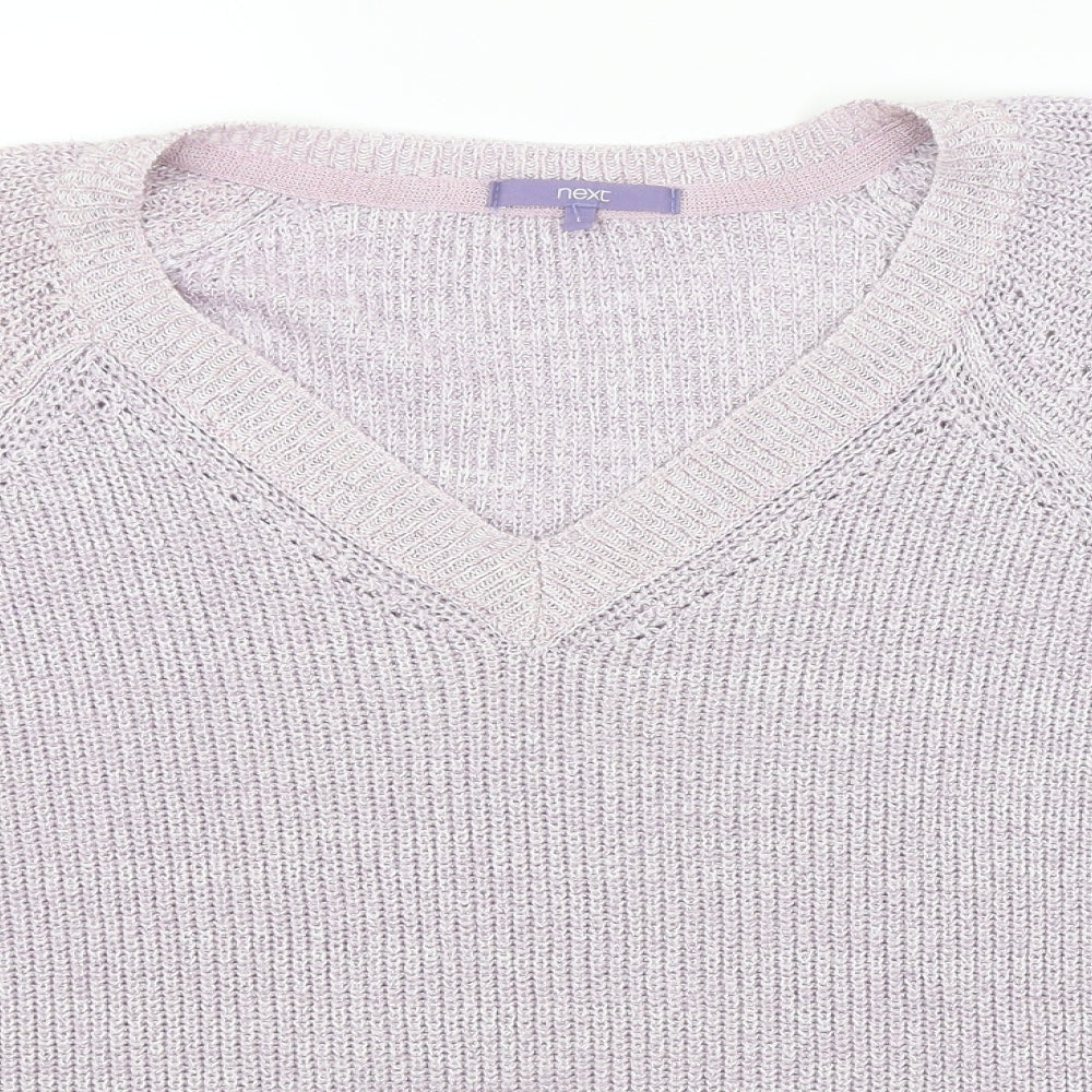 Womens UK Size L NEXT Purple Pullover Jumper