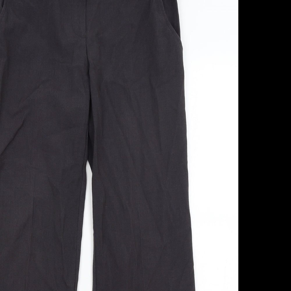 Womens UK Size 10 New Look Regular Fit Dress Pants Grey Trousers
