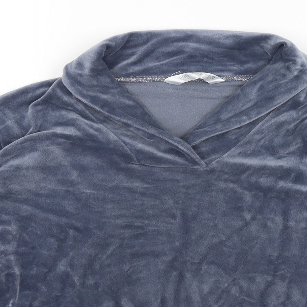 Nightwear Essentials Womens Blue   Top Pyjama Top Size 10