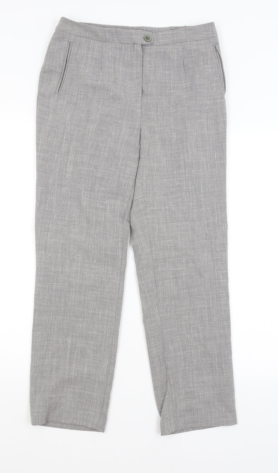 Womens UK Size 12 Damart Regular Fit  Grey Trousers