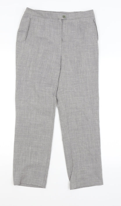Womens UK Size 12 Damart Regular Fit  Grey Trousers