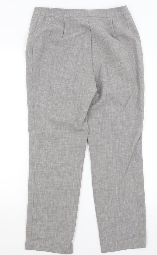 Womens UK Size 12 Damart Regular Fit  Grey Trousers