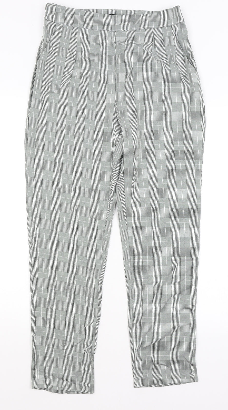 Womens UK Size 10 Nasty Gal Regular Fit  Grey Trousers