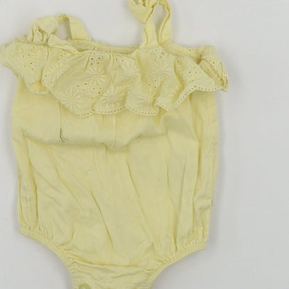 Matalan  Girls Yellow   Babygrow One-Piece Size Newborn