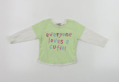 NEXT  Girls Green   Basic T-Shirt Size 12-18 Months