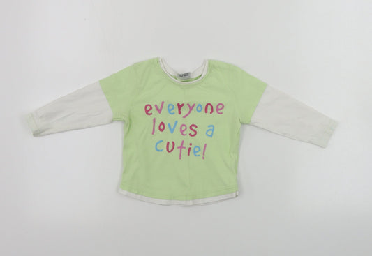 NEXT  Girls Green   Basic T-Shirt Size 12-18 Months