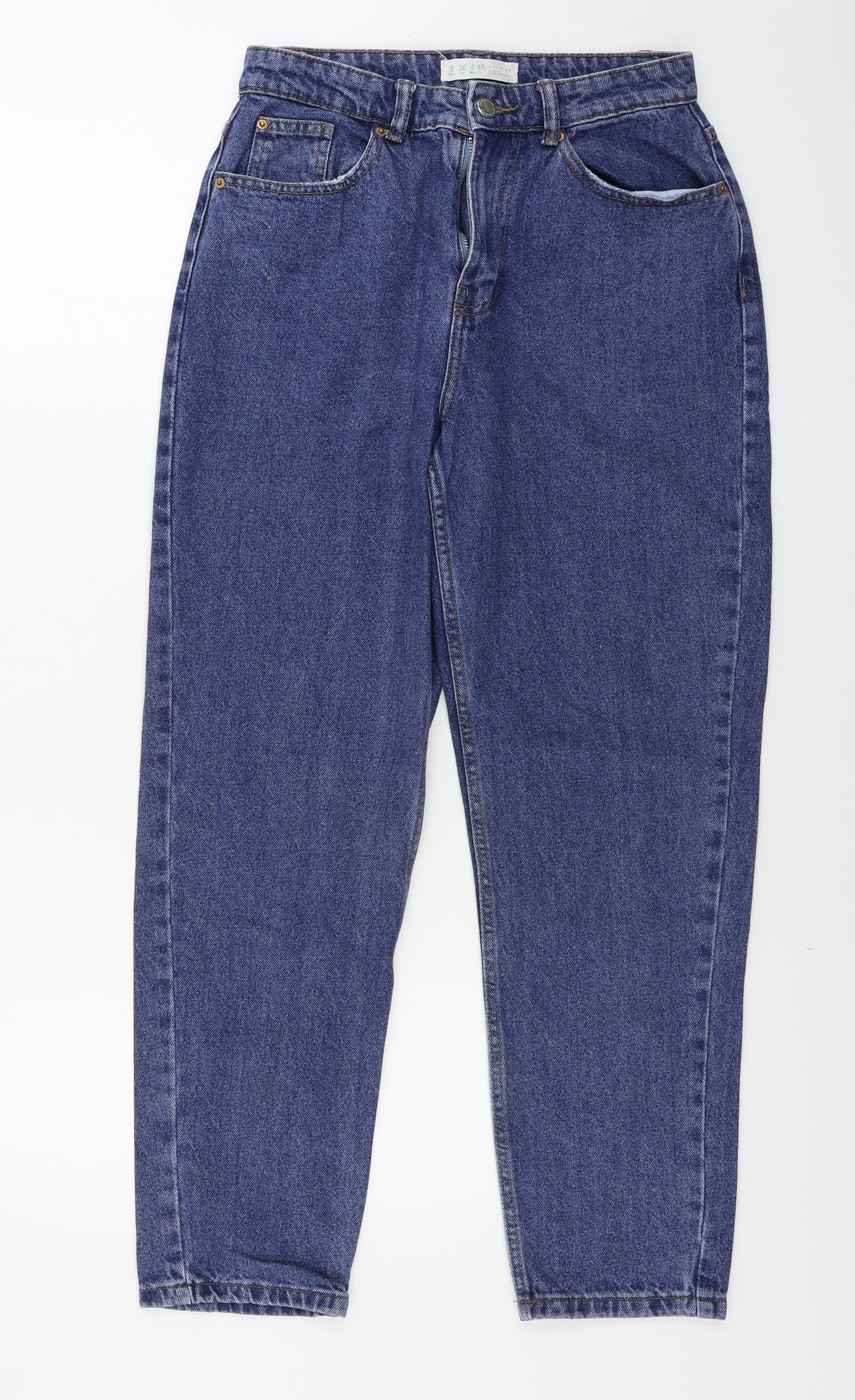 Womens UK Size 8 denim Regular Fit Straight Blue Jeans