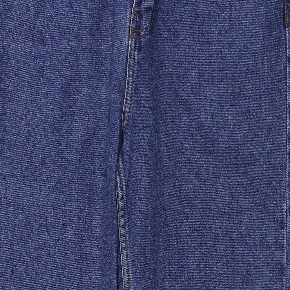 Womens UK Size 8 denim Regular Fit Straight Blue Jeans