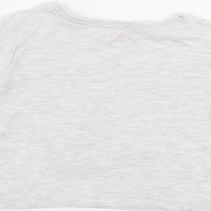 Young Dimension  Girls Grey   Basic T-Shirt Size 9-12 Months