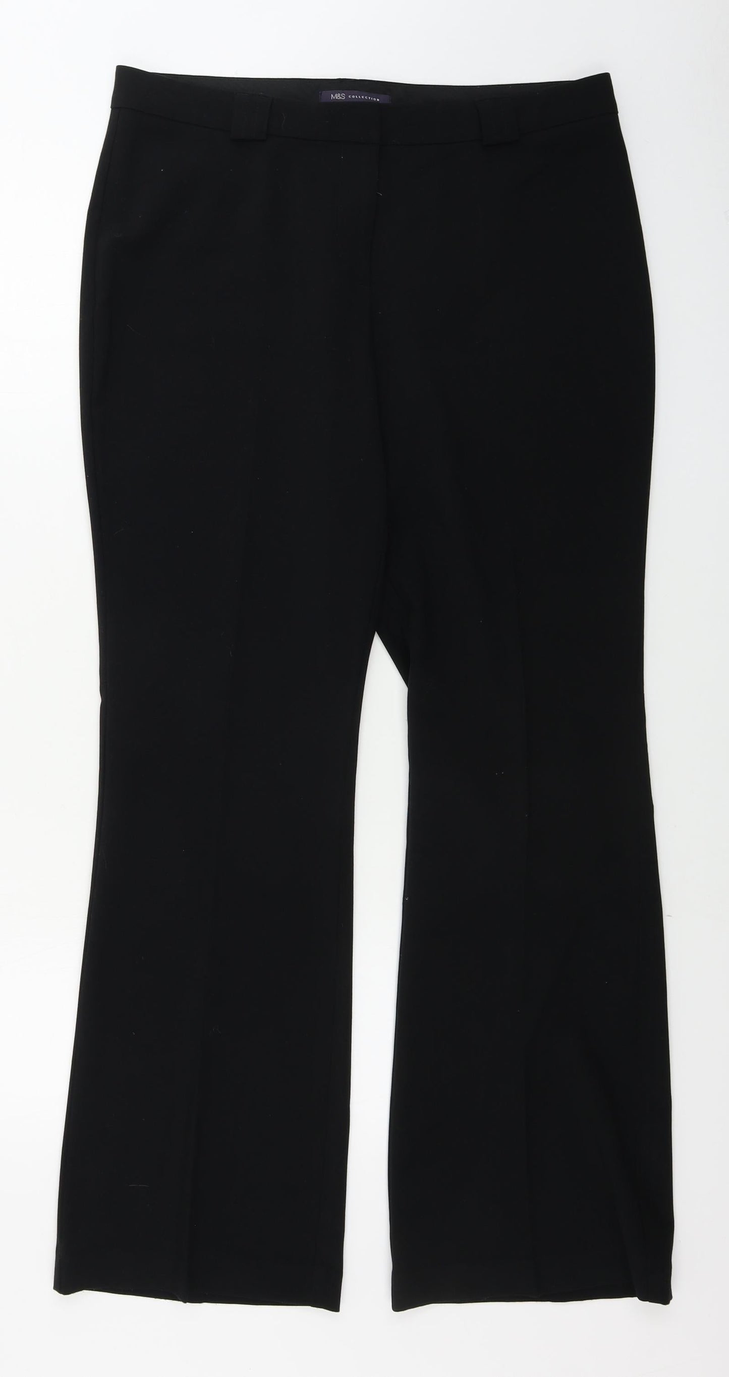 Womens UK Size 14 Marks and Spencer Regular Fit  Blue Trousers