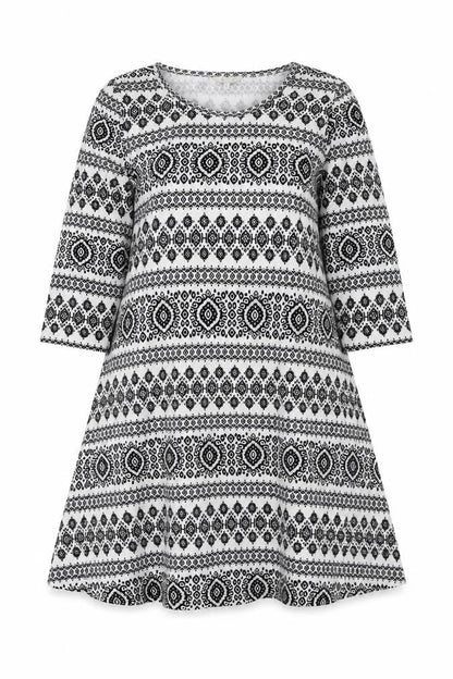 Peacocks  Womens Grey Geometric  A-Line  Size 14