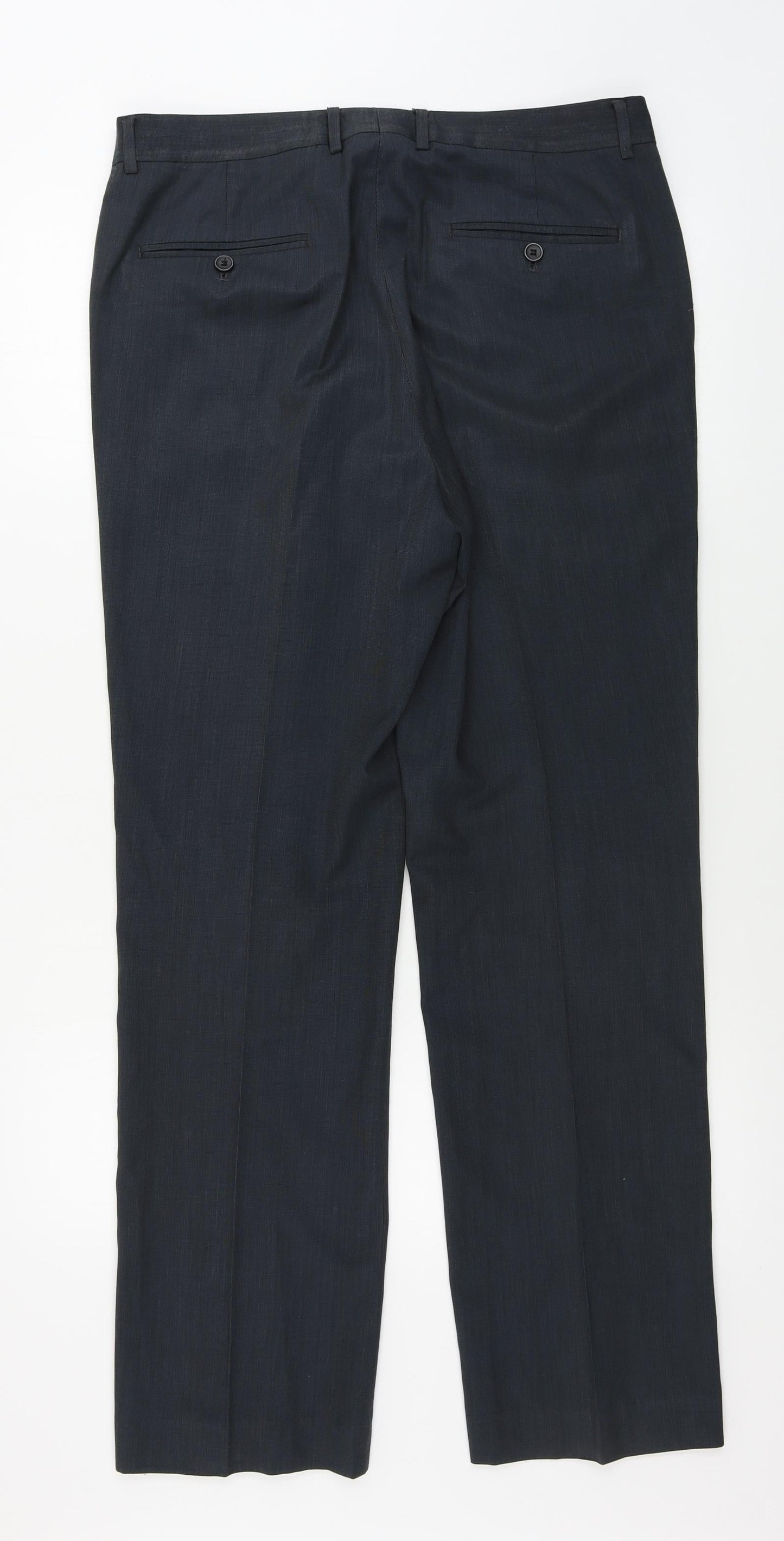 Mens UK Size 34 in VOEUT Regular Fit  Black Trousers