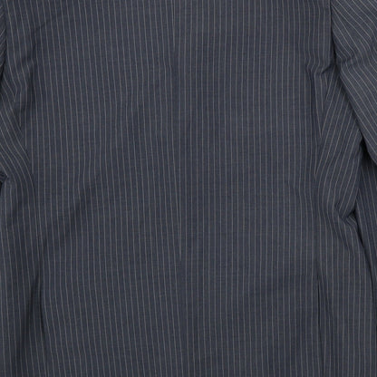 san luca Mens Grey Striped  Jacket Blazer Size 40