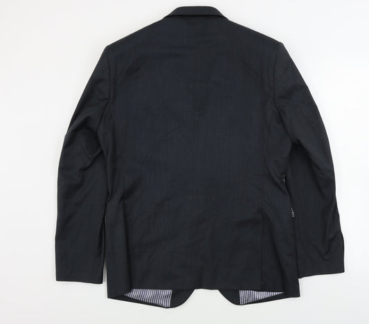 VOUET  Mens Grey Striped  Jacket Blazer Size 42