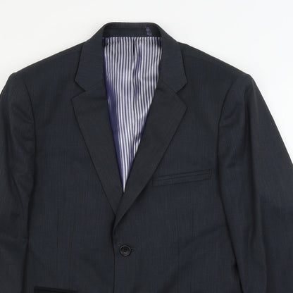 VOUET  Mens Grey Striped  Jacket Blazer Size 42