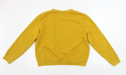 Womens UK Size M H&M Yellow Pullover Jumper