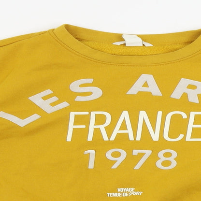 Womens UK Size M H&M Yellow Pullover Jumper