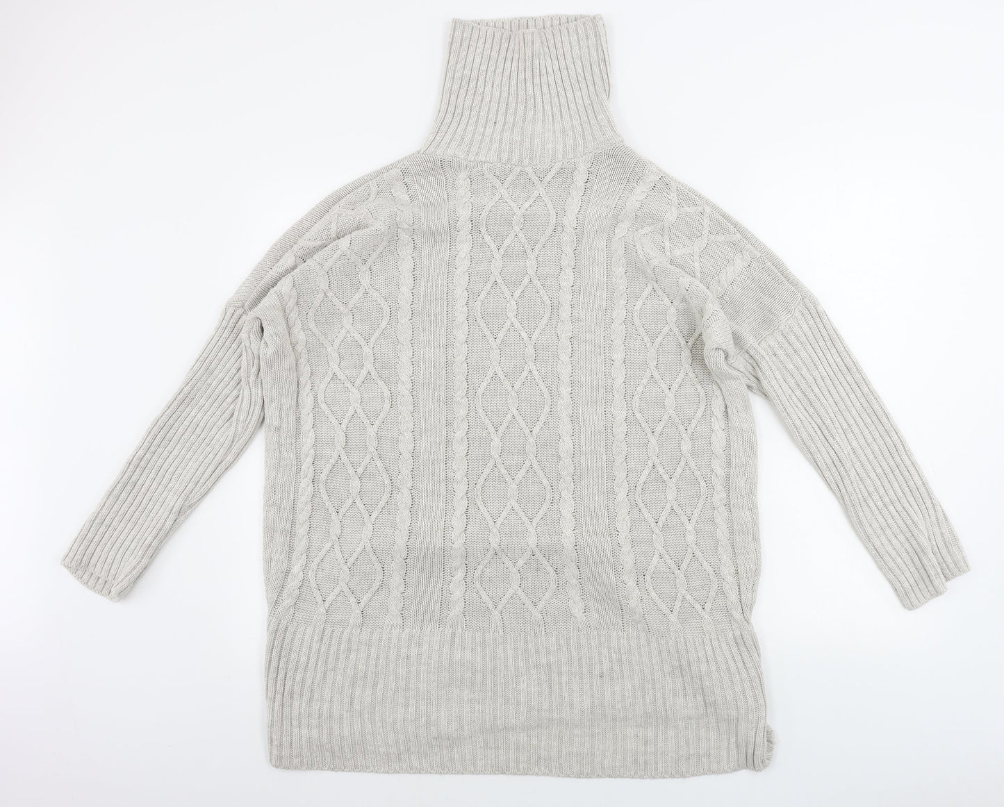 Womens UK Size M Quiz Beige Pullover Jumper