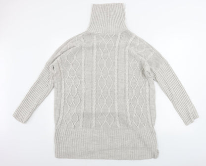 Womens UK Size M Quiz Beige Pullover Jumper