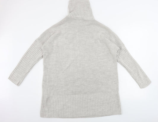 Womens UK Size M Quiz Beige Pullover Jumper
