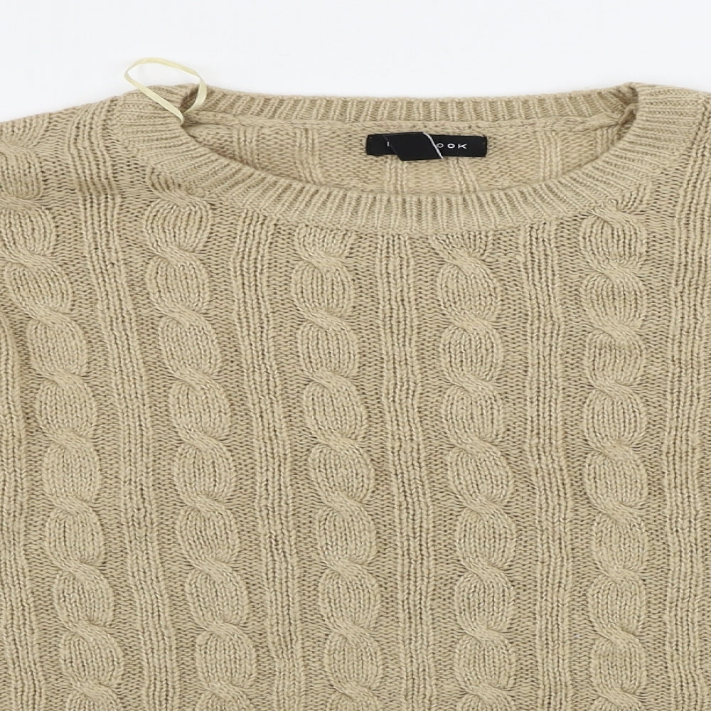 Womens UK Size M New Look Brown Pullover Jumper