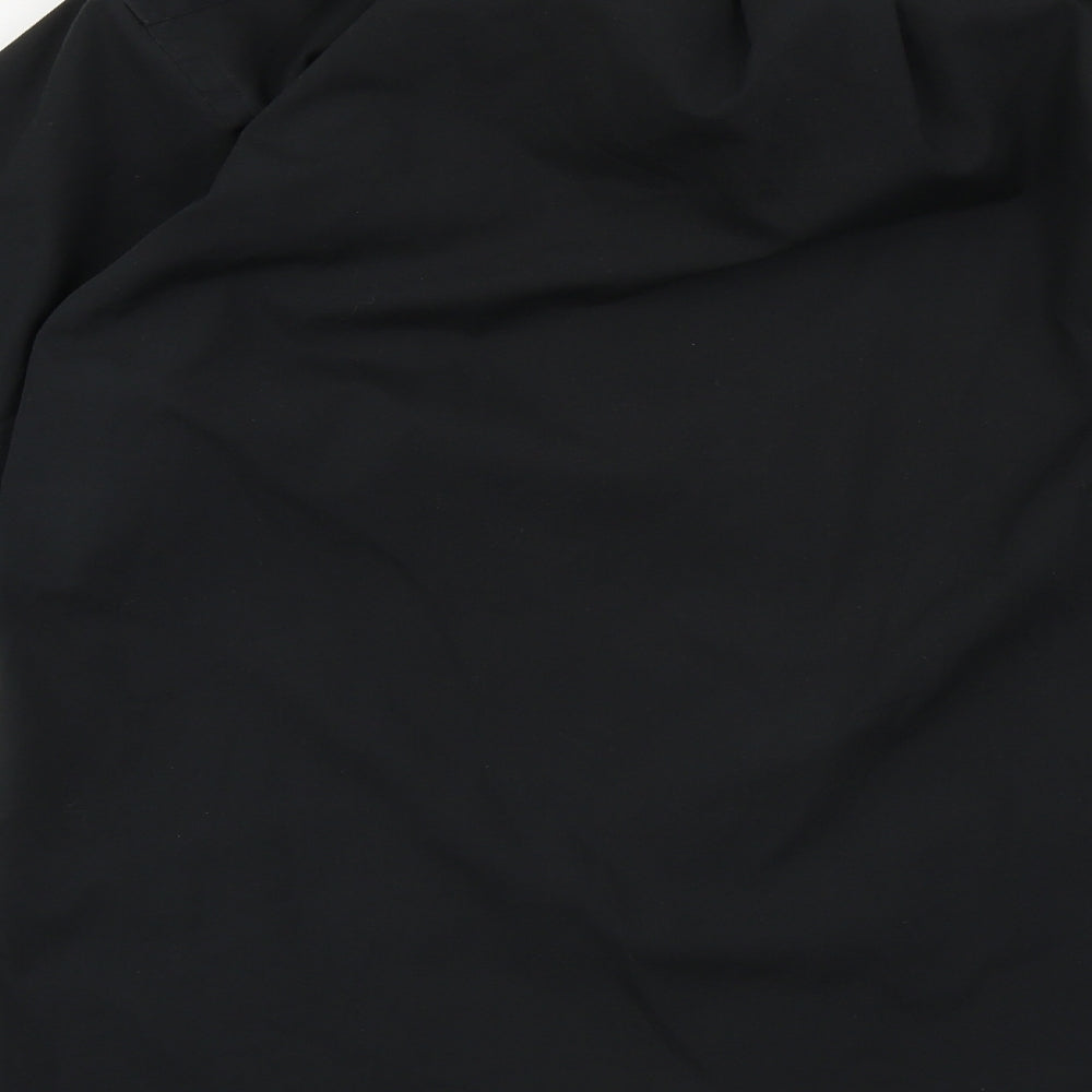 Mens UK Size 15 NEXT Black  Button-Up Long Sleeve Casual Shirt