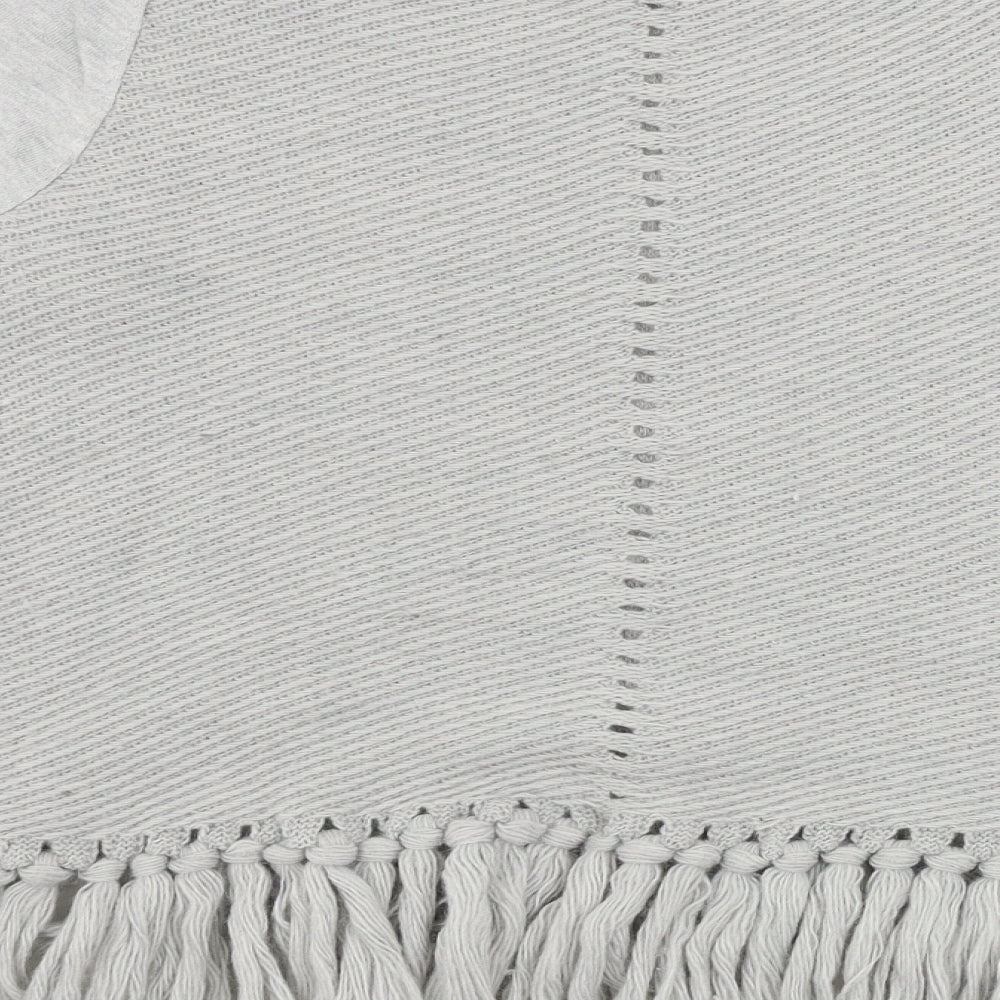 Womens UK Size 10 Mini Velvet Grey Pullover Jumper