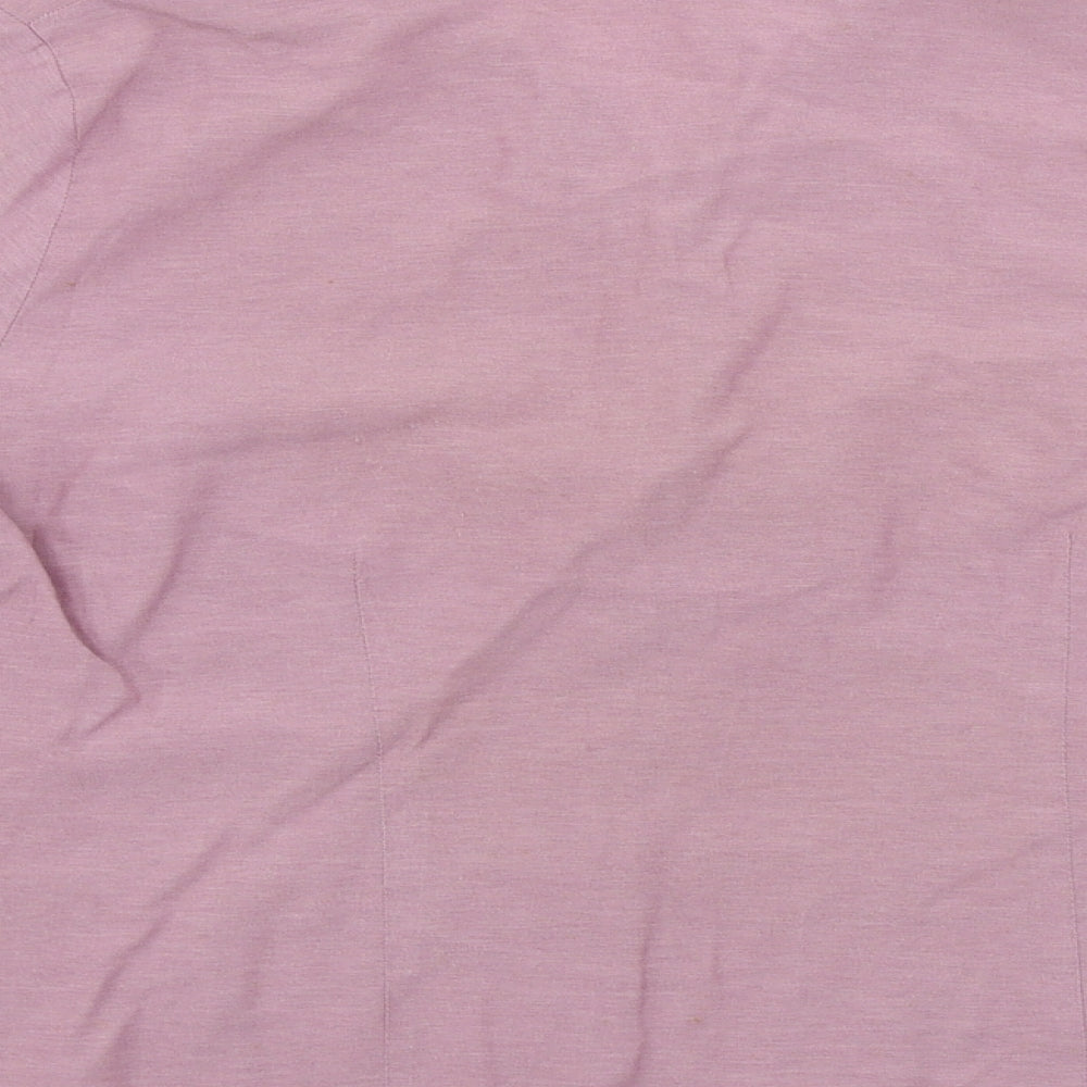 Womens UK Size 12 BHS Purple Basic Button-Up