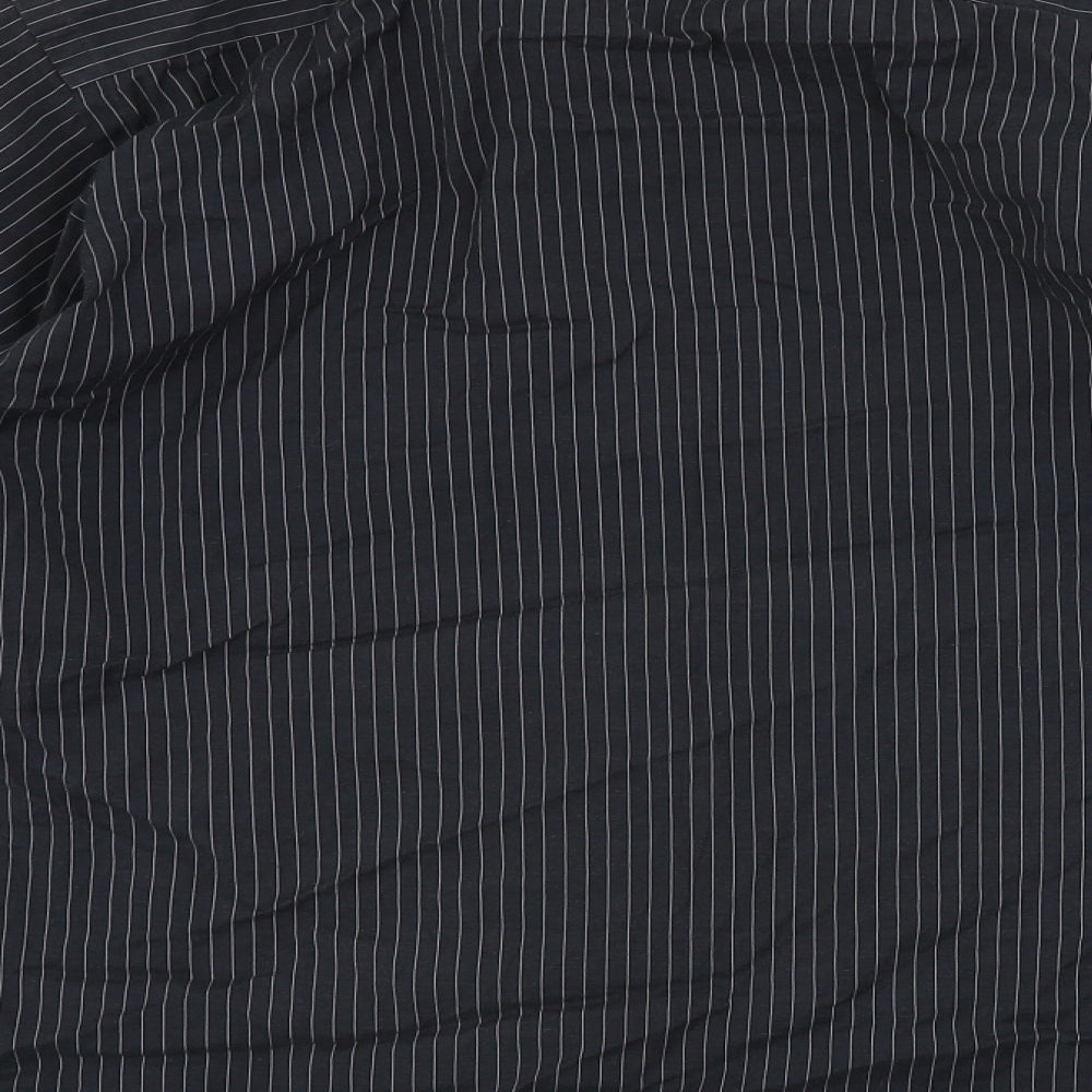 Mens UK Size S Cedar Wood State Black  Button-Up Long Sleeve Casual Shirt