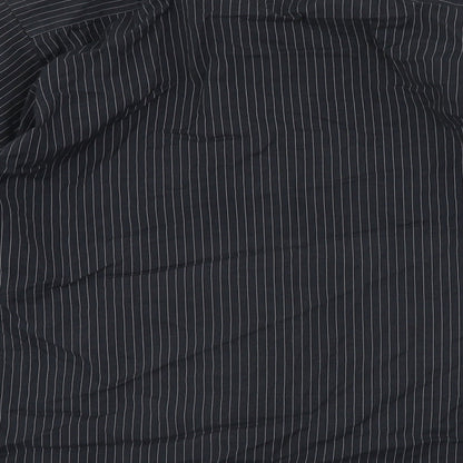 Mens UK Size S Cedar Wood State Black  Button-Up Long Sleeve Casual Shirt
