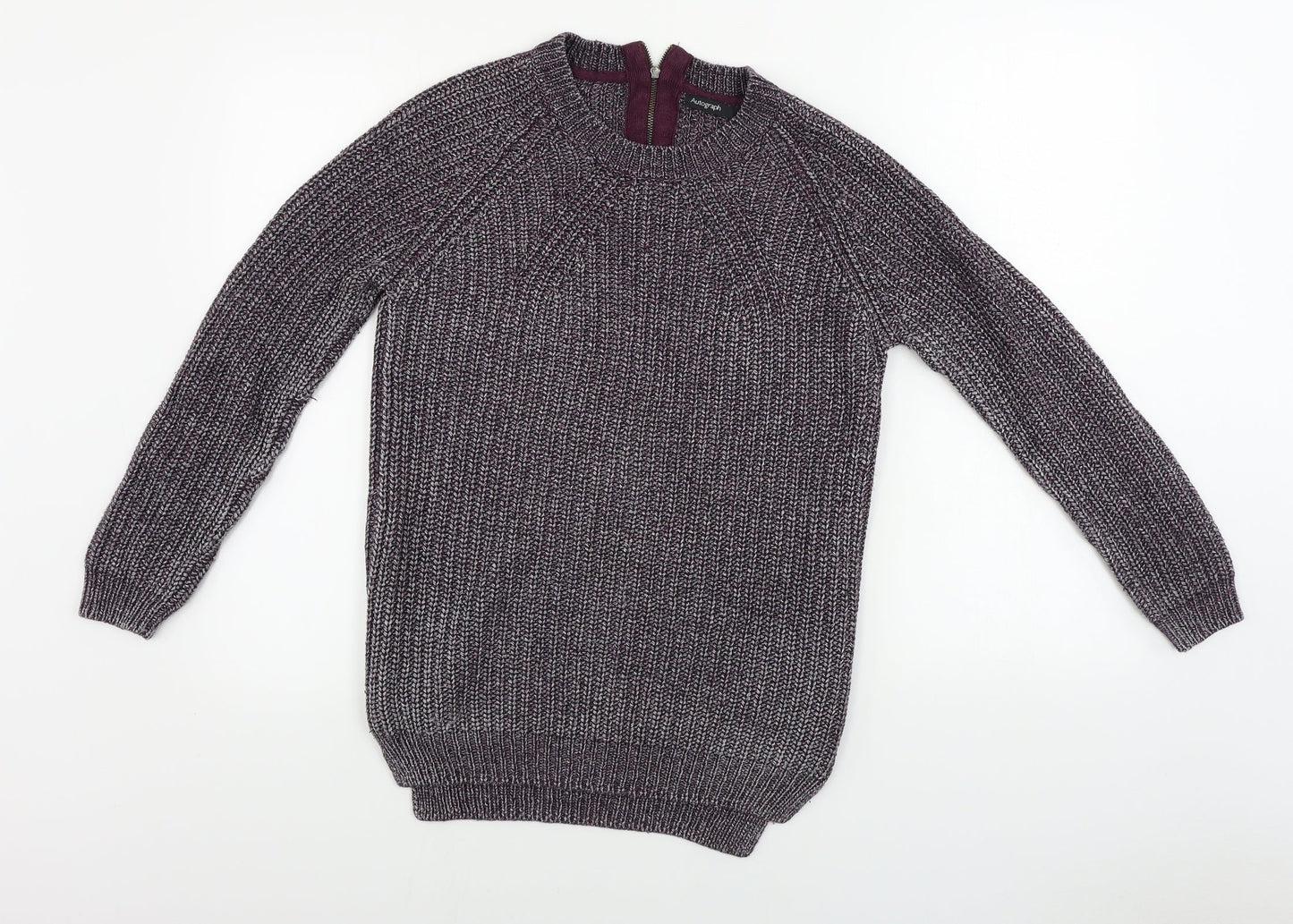 Womens UK Size 10 Marks and Spencer Purple Pullover Jumper