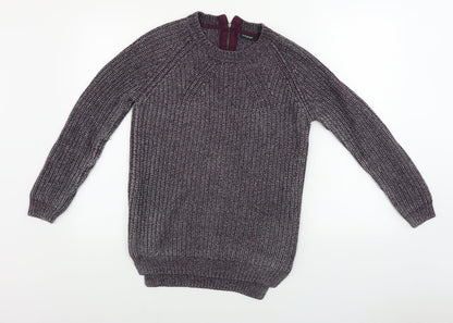 Womens UK Size 10 Marks and Spencer Purple Pullover Jumper