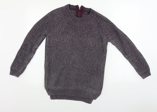Womens UK Size 10 Marks and Spencer Purple Pullover Jumper