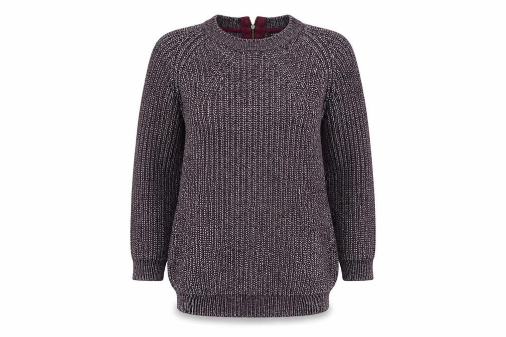 Womens UK Size 10 Marks and Spencer Purple Pullover Jumper